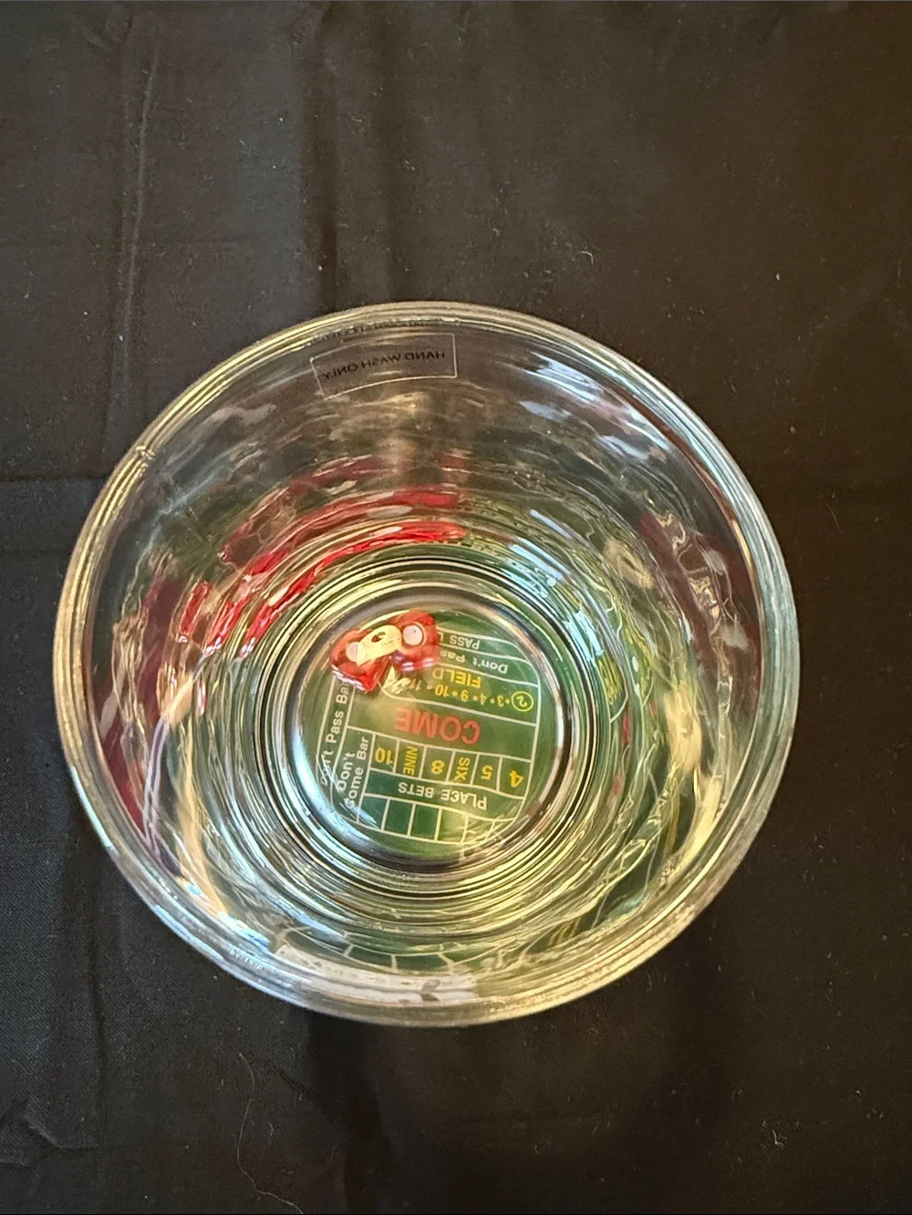 Godinger Crap Shoot Double Old Fashioned Whiskey Glass.